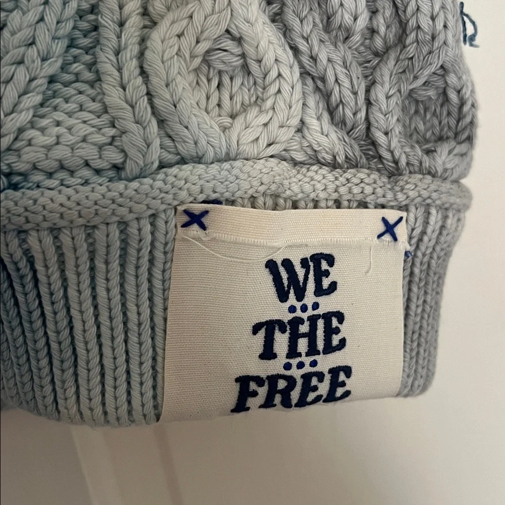 Free people blue rain cable vest size medium nwot - Picture 7 of 8